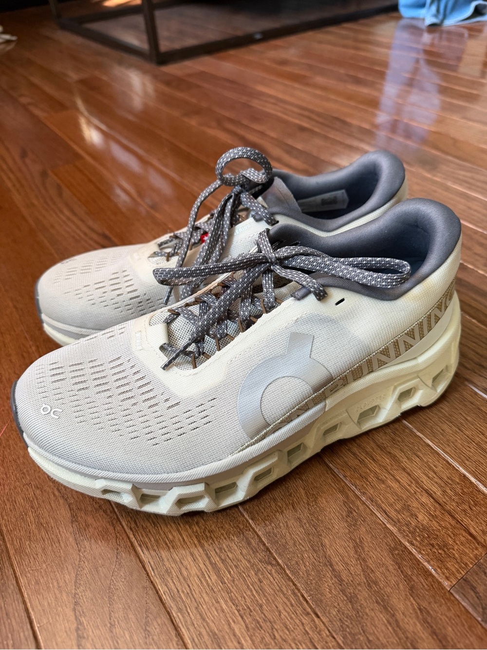 On Running Cloudstratus Women's Running Shoes in Light Beige